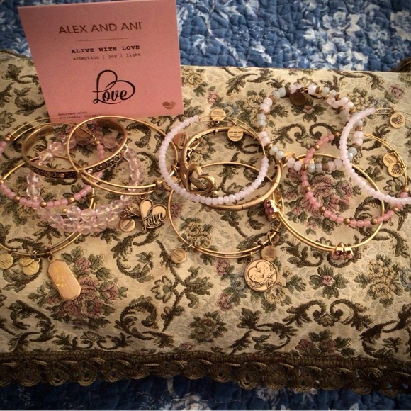 Retired Alex and Ani Bangles Love stack! - Picture 8 of 8